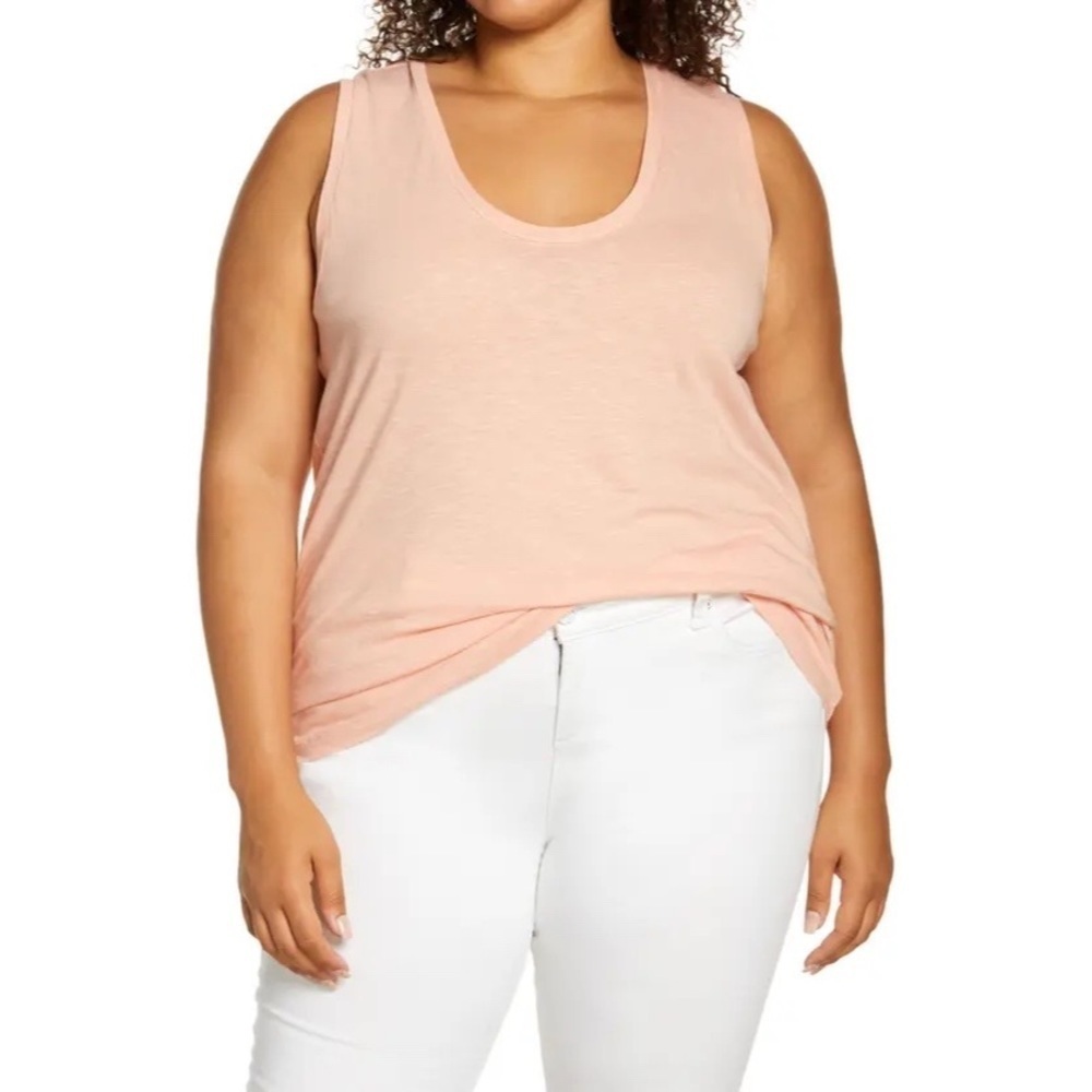 NWT coral muscle tank size large‎